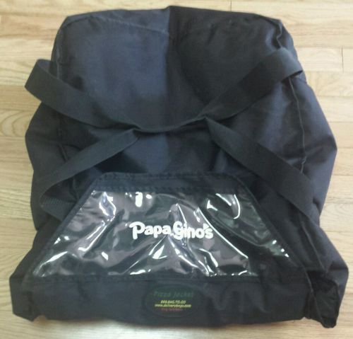 Large Papa Gino&#039;s Insulated Pizza Box Delivery Person Bag Jacket Carrier Holder