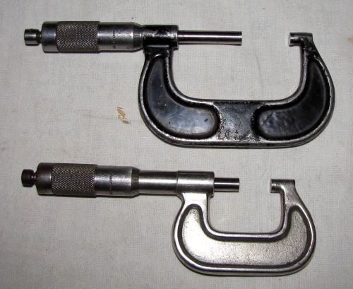 Vintage brown and sharpe micrometers, lot of 2 for sale
