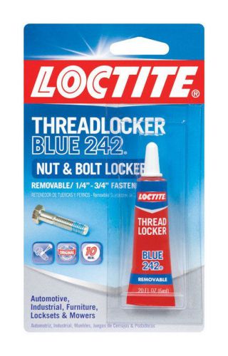 Loctite nut &amp; bolt threadlocker 242 blue 6ml thread locker new! for sale