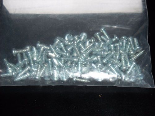 Pan head phillips sheet metal screws zinc plated #4 x 3/8&#034; qty 100 free shipping for sale