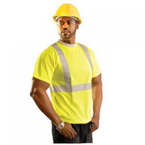 Occunomix LUX-SSTPC2-Y5X Premium Standard Mesh Safety Shirt, Size 5X, Yellow
