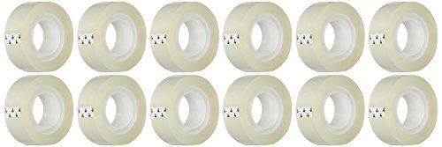 BSN 43575 Transparent Tape, 3/4 by 1000-Inch, Clear, 12-Pack
