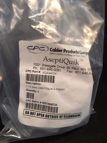 Colder Products CPC Part # AQX44024 1-1/2&#034; AseptiQuik X Insert