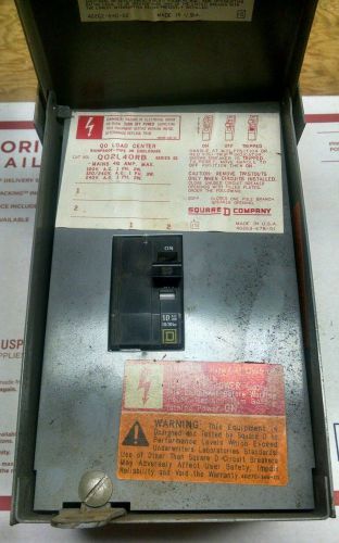Used Square D QO2L40RB 40A max Outdoor Circuit Breaker Load Center