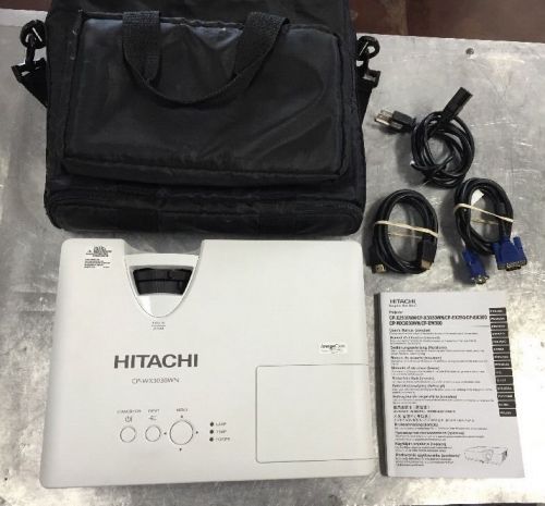 Hitachi cp-wx3030wn 3000 lumen wxga hdmi 1280x800 lcd wi-fi lan projector for sale