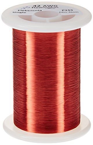 Remington Industries 42SNSPR.25 42 AWG Magnet Wire, Enameled Copper Wire, 4 oz.,