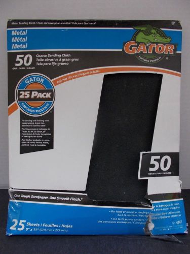 Metal Sanding Cloth - 50 Grit (25ct) - Gator