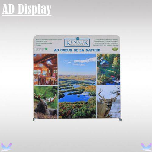 8ft*8ft Straight Trade Show Display Wall With Single Side Full Color Banner