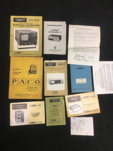Sinadder Hickok PACO B&amp;K Precision Vintage Manual Lot