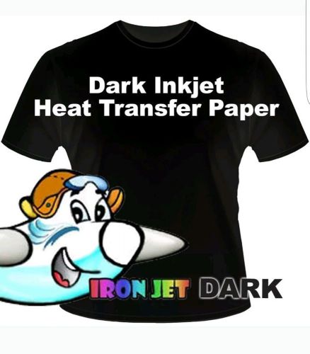 Heat Transfer Paper 8.5&#034;x11&#034; (25 pack) Premium Dark Fabric Inkjet