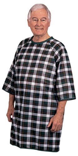 Thermagown Patient Gown Blue/Green Plaid, Salk Incorporated, MPN: SK525GP