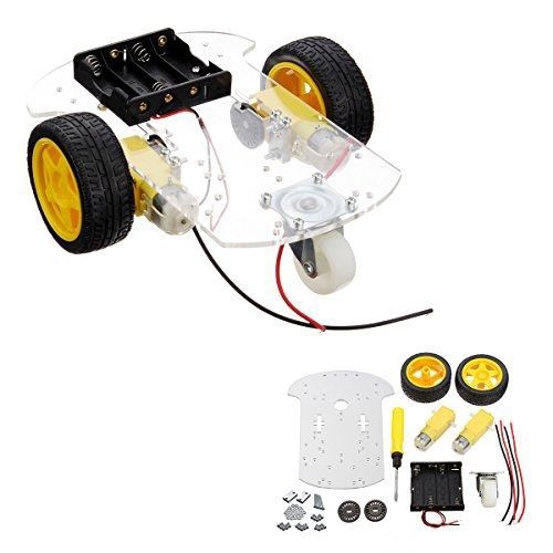 INSMA Motor Smart Robot Car Chassis Kit Speed Encoder Battery Box For Arduino
