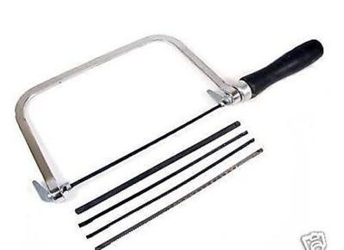 5 blade coping saw metal frame wood handle jewelers metalsmith cutting tool for sale