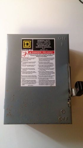 SQUARE D GENERAL DUTY SAFTY SWITCH 60 A 240 V NEW OLD STOCK MUST SEE PIC&#039;S
