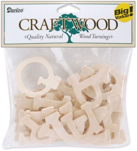 &#034;Craftwood Letters 1.75&#034;&#034; 36/Pkg-Casual Day, Set Of 3&#034;