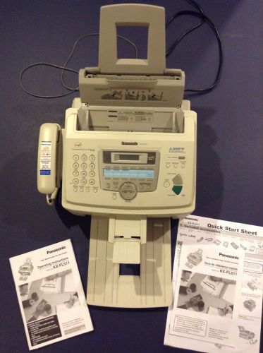 Panasonic High Speed Laser Fax and Copier Model No. KX-FL511