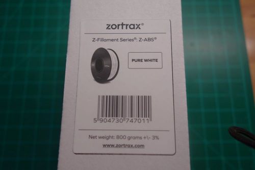 ZORTRAX 3D PRINTER PRINTING FILAMENT WHITE Z-ABS 1.75MM ABS M200 INVENTURE