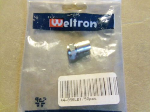 Weltron Part # 44-056LBT RG6 Crimp Style F-Connector Lot of (26)