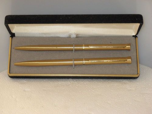 Vtg Pierre Cardin Pen Set with Merry Christmas &amp; Hallie Nidiffer on both of them