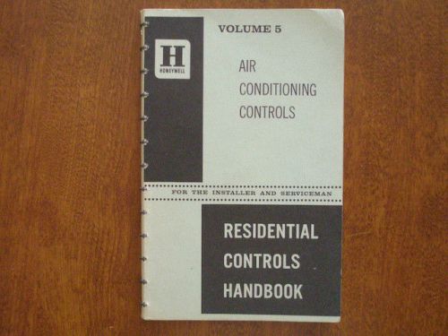 W2 HONEYWELL RESIDENTIAL AIR CONDITIONING CONTROLS HANDBOOK USED