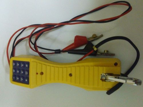 FLUKE TS19 TELEPHONE BUTT SET TS-19 &#034;YELLOW CLIP&#034; EXCELLENT CONDITION