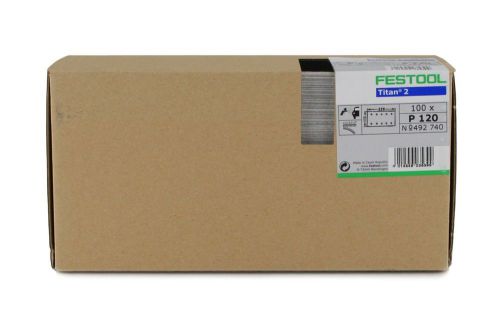 Festool 492741 p150 grit, titan 2 abrasives, pack of 100 for sale