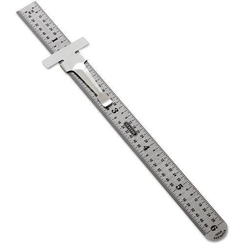 General Precision Stainless Steel Ruler, Stainless Steel, 6 in