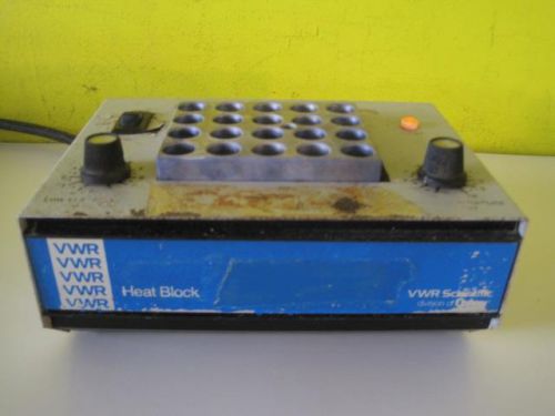 Vwr scientific dri dry bath incubator heater heat block 13259-005 used for sale