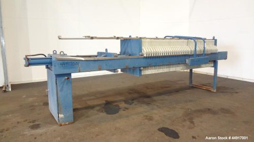 Used- hoffland filter press. approximately 225 square feet filter area, 27 cubic for sale