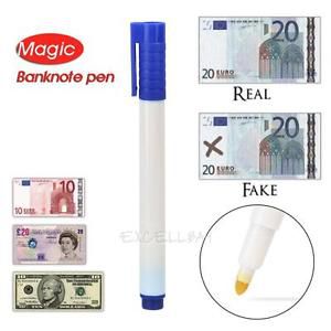 3 Pack Counterfeit Money Detection Pen Marker Fake Dollar Bills Currency Checker