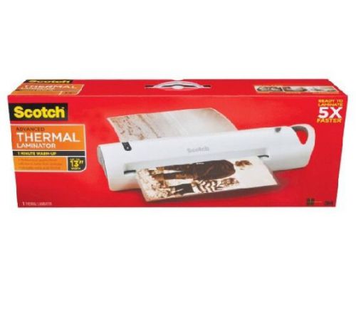 New Scotch Advanced THERMAL Laminator Up To 13&#034;with 50 Pouch Starter Kit