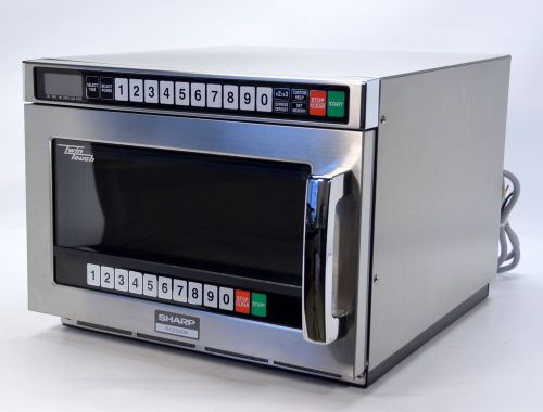 Sharp r-cd2200m twintouch 2200 watt commercial microwave oven w/dual touch pads for sale