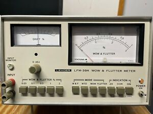 LEADER LFM-39A WOW AND FLUTTER METER Tested VERY CLEAN