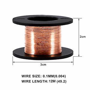 0.1mm Enameled Wire 5 Rolls Copper Enameled Wire Repair Wire Length 15m Used In