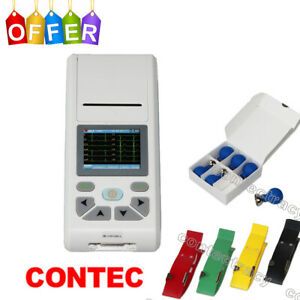 FDA CONTEC 12-Channel ECG/EKG Machine Electrocardiograph,PC software,Touch,USA