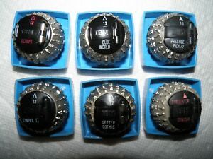 IBM SELECTRIC TYPEWRITER VARIOUS BALLS [SIX BALLS]