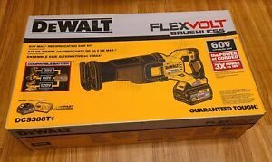DEWALT DCS388T1 FLEXVOLT 60V MAX* BRUSHLESS RECIPROCATING SAW 1 BATTERY KIT