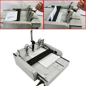 A3 Paper Booklet Binding and Folding Machine Manual Booklet Stapler 220V New