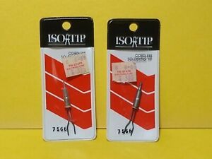 VINTAGE WAHL ISOTIP model 7566 CORDLESS SOLDERING TIPS, One New, One Used