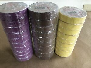 3M Temflex 1700C 3/4” X 66’ Vinyl Electric Color Tape Violet Brown Yellow