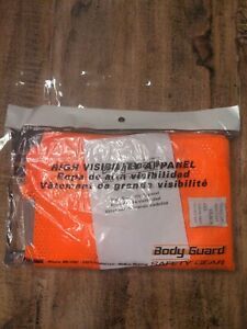 Body guard high visibility safety vest orange