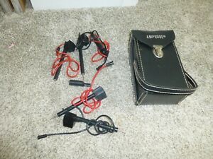 Vinatge Amprobe Model A Leather Case &amp; Amprobe Test Leads