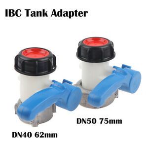 IBC Tank 1000L DN50 75Mm Liter 62Mm To Export Male 2 Inch Butterfly Valve SwitHV