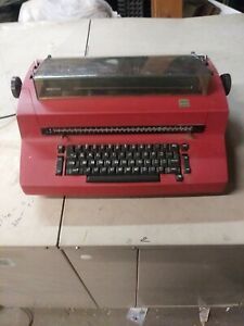 Vintage IBM SELECTRIC II TYPEWRITER  Red For Repair or Part