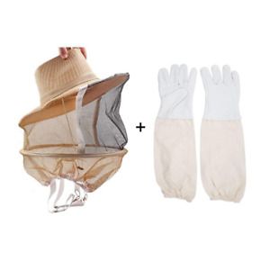 Beekeeping Hat And Gloves Beekeeper Hat Straw Hat Lightweight And Breathable Bee