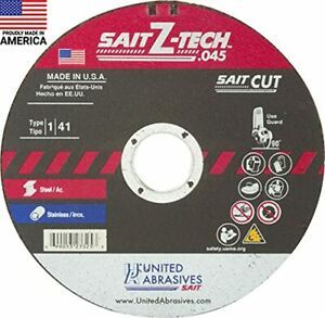 United Abrasives- SAIT 23323 Type 1 4-Inch x .045-Inch x 5/8-Inch 19000 Max R...
