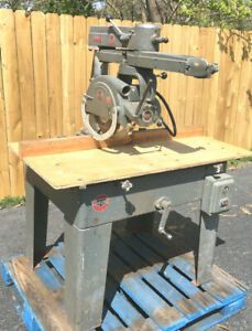 Delta Rockwell 40-C Radial Arm Saw, 12&#034;, 3 Hp, 220/440 Volt 3 Ph