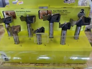 Ryobi A9FS7 7Piece Wood Forstner Bit Set X Wing Design 