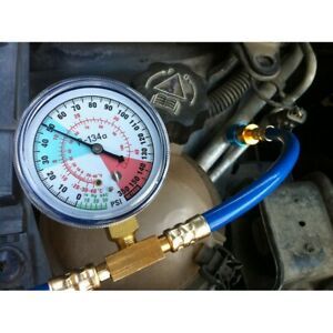 Bullet Piercing Tap Valve Kits, R134a Charging Hose Can Tap,With Gauge R-12/R-22
