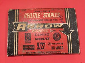 Vintage Arrow T-50 CT Staples Ceiltile &amp; Wedge Pointed 1/2&#034;